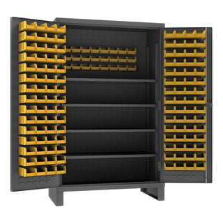Durham Mfg HDC48-144-4S95 Steel Bin Storage Cabinet, 48" Wide - Default Title