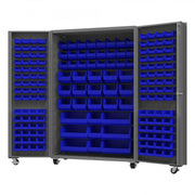 Durham Mfg DCM48-BDLP-168 Bin Storage Cabinet, 48" Wide - Blue Gray