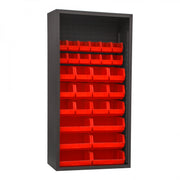 Durham Mfg 5003-30 Bin Rack, 36" Wide - Gray Red