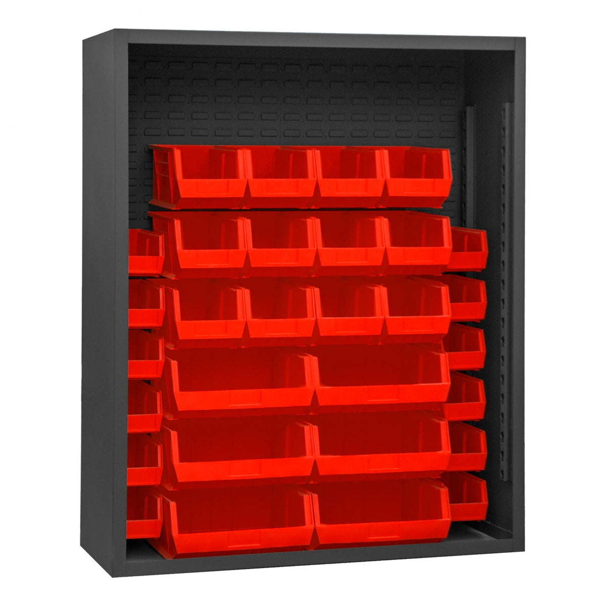 Durham Mfg 5006-30 Bin Rack, 48" Wide - Gray Red