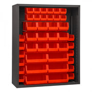 Durham Mfg 5007-42 Bin Rack, 48" Wide - Gray Red
