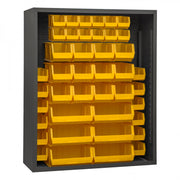Durham Mfg 5007-42 Bin Rack, 48" Wide - Gray Yellow