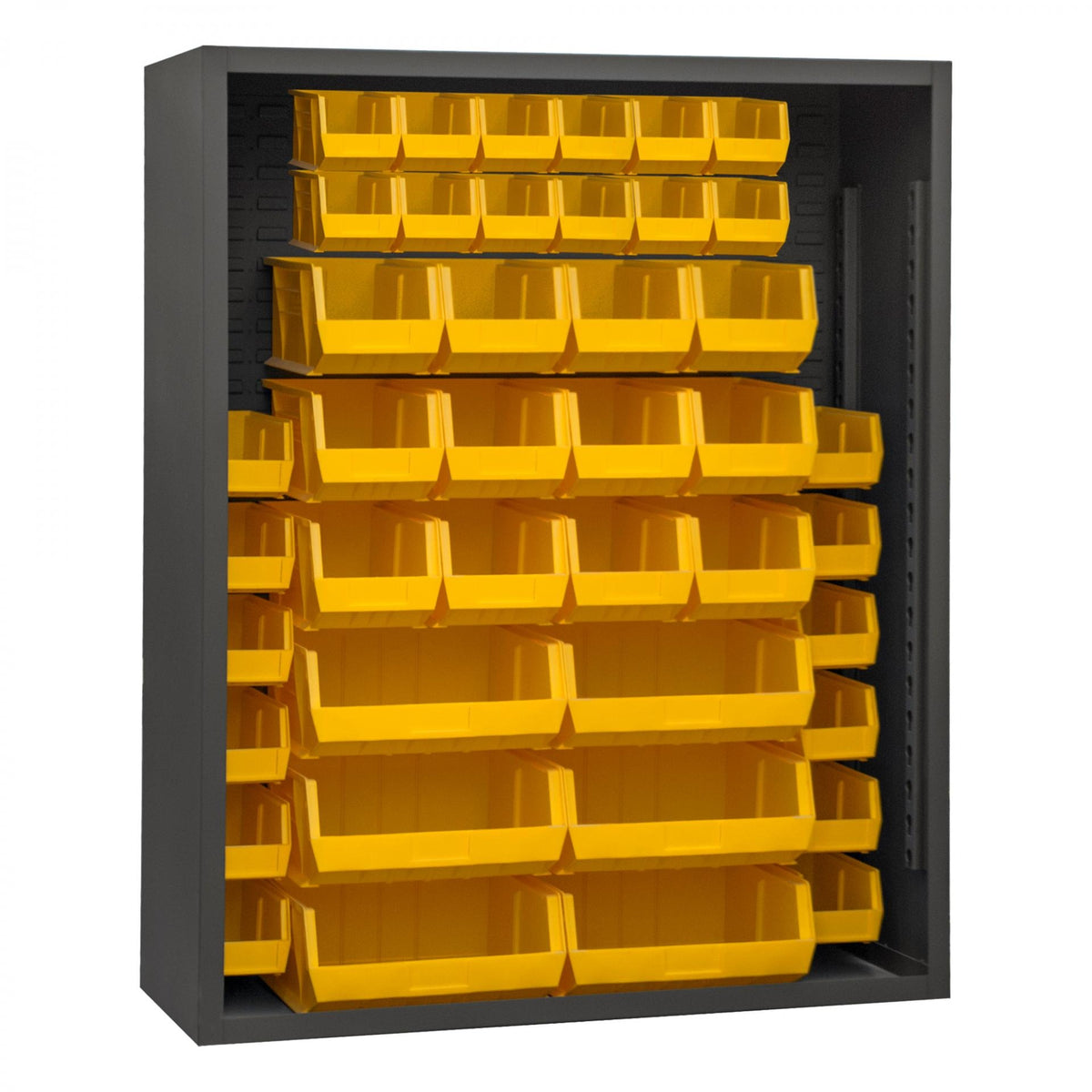 Durham Mfg 5007-42 Bin Rack, 48" Wide - Gray Yellow