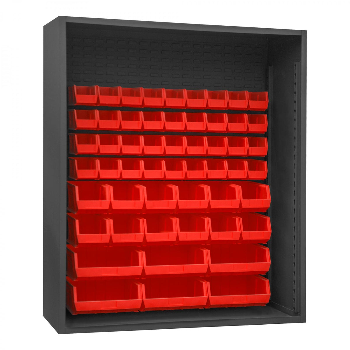 Durham Mfg 5019-54 Bin Rack, 60" Wide - Gray Red