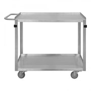 Durham Mfg Stock Cart, 34" High, Silver - 22 1/2"
