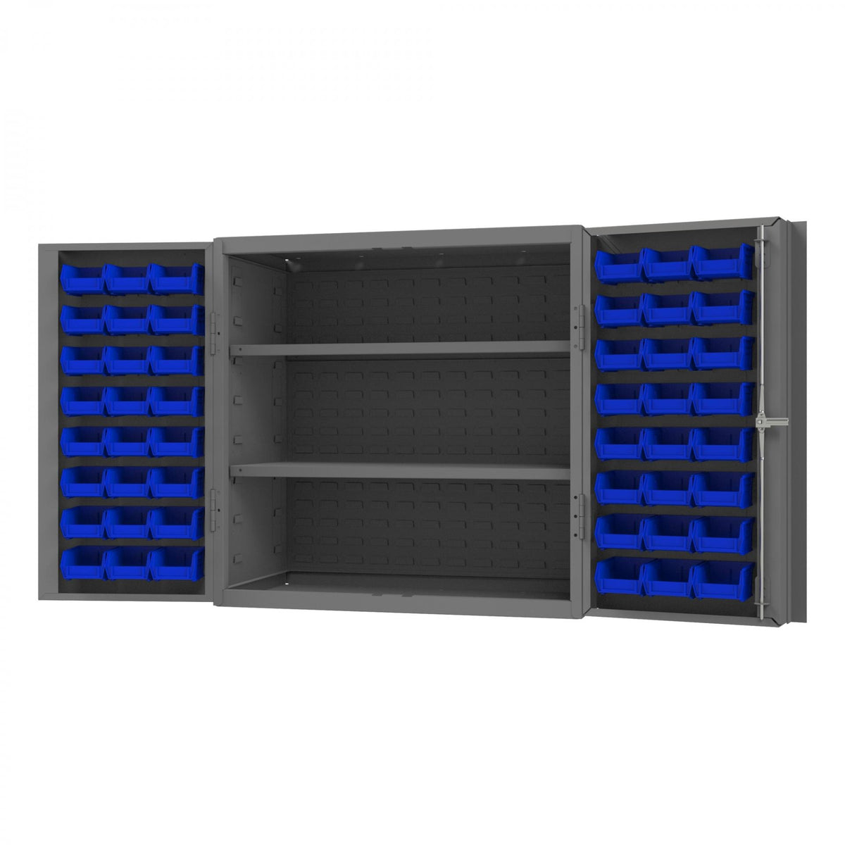 Durham Mfg DC-243636-48-2S Bin Storage Cabinet, 2,500" - Blue Gray