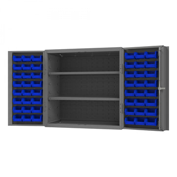 Durham Mfg DC-243636-48-2S Bin Storage Cabinet, 2,500" - Blue Gray