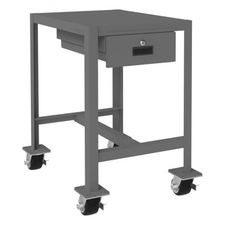 Durham Mfg Machine Table, 30 1/4" High, Gray - 18" x 24"