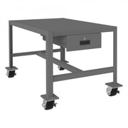 Durham Mfg Machine Table, 24 1/4" High, Gray - 24" x 36"