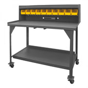 Durham Mfg DWBM-3060-BE-RSR-95 Workbench, 30" x 60", Gray - Default Title