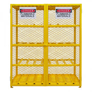 Durham Mfg EGCC16-SC-50 Gas Cylinder Cabinet, 16 Gas Cylinders, Yellow - Default Title