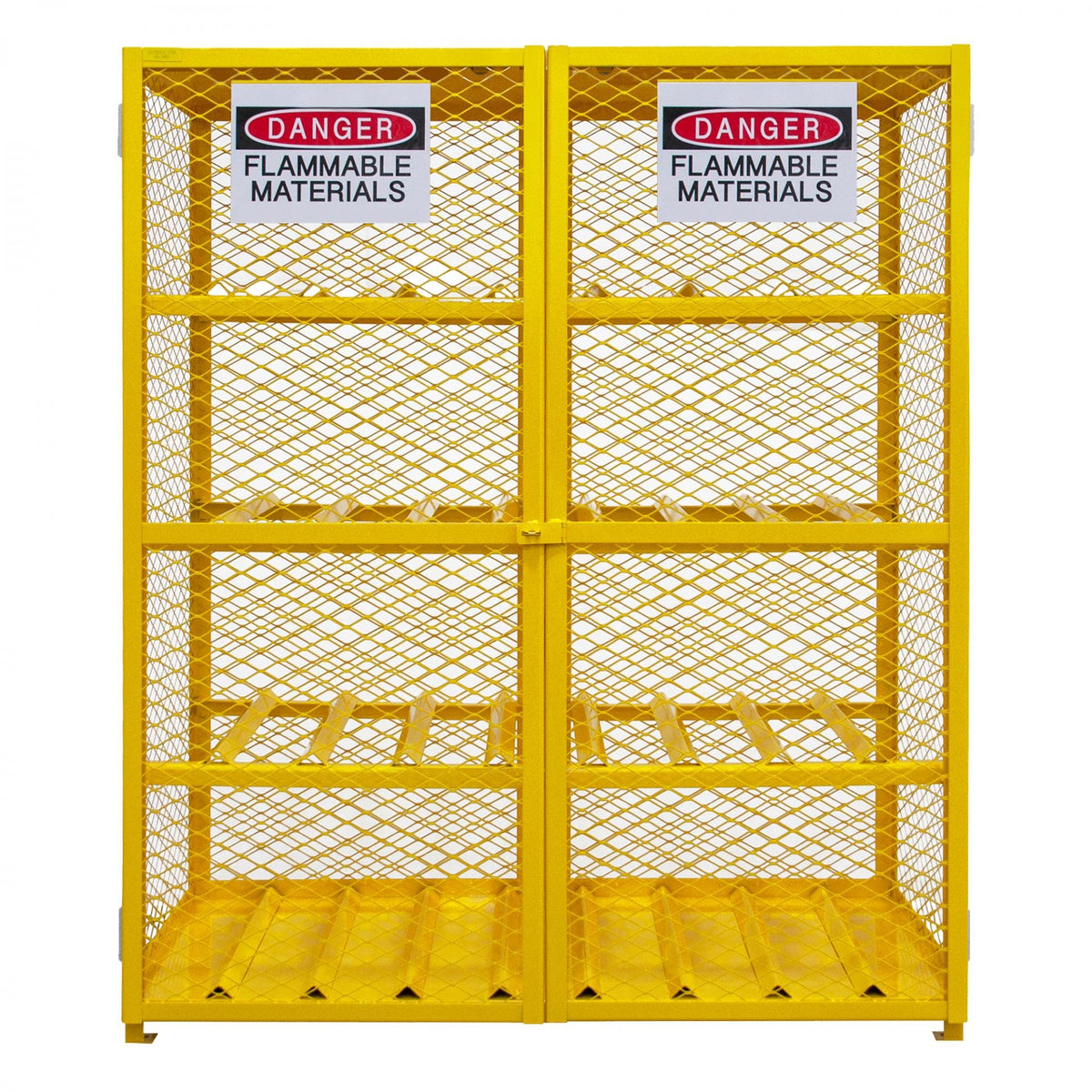 Durham Mfg EGCC16-SC-50 Gas Cylinder Cabinet, 16 Gas Cylinders, Yellow - Default Title