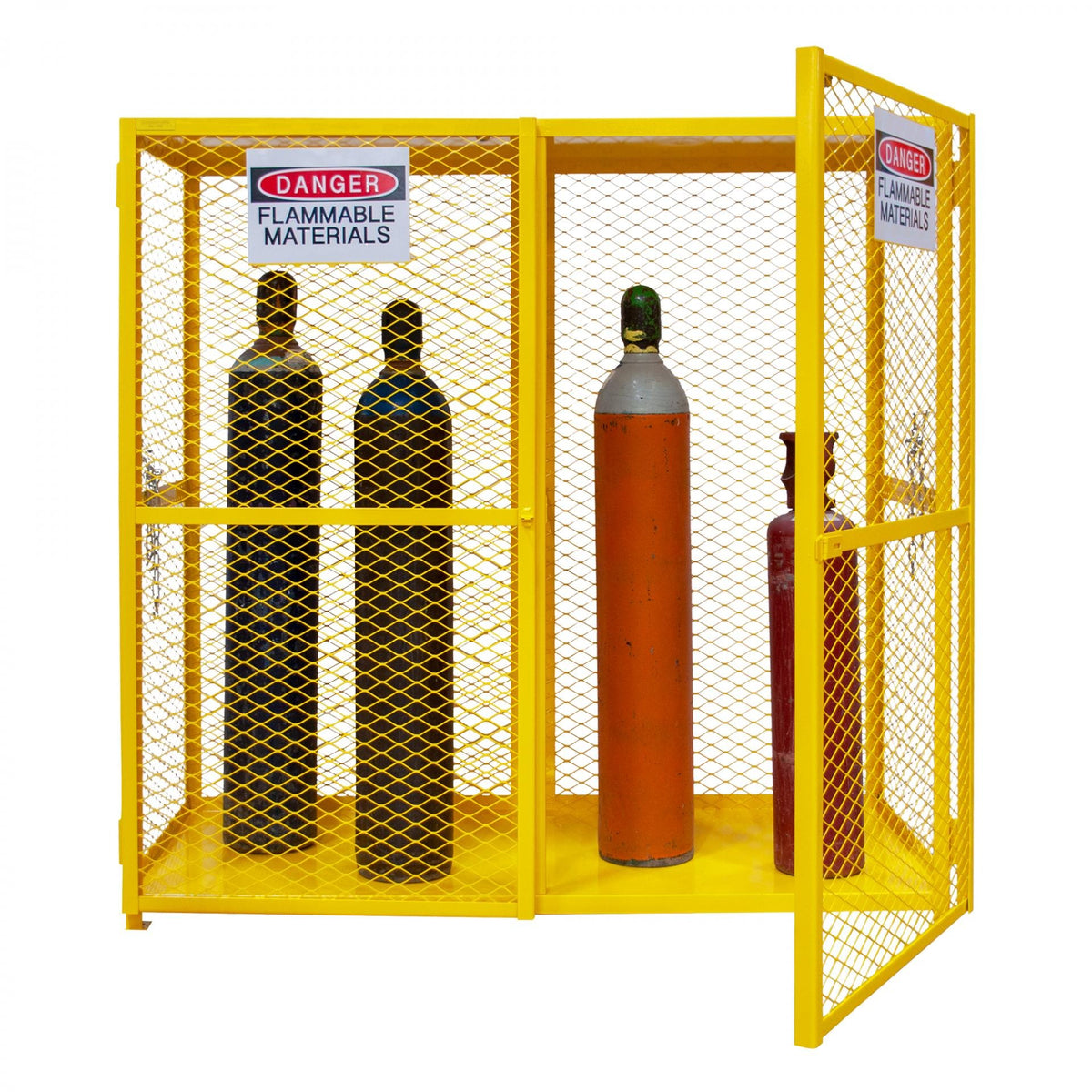 Durham Mfg EGCVC20-50 Gas Cylinder Cabinet, 20 Gas Cylinders, Yellow - Default Title