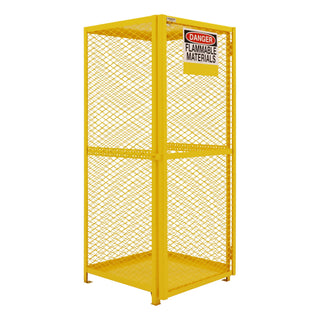 Durham Mfg EGCVC9-50 Gas Cylinder Cabinet, 9 Gas Cylinders, Yellow - Default Title
