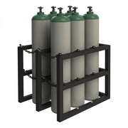 Durham Mfg GCRV Rack, 30" Wide, Black - 6 Gas Cylinders