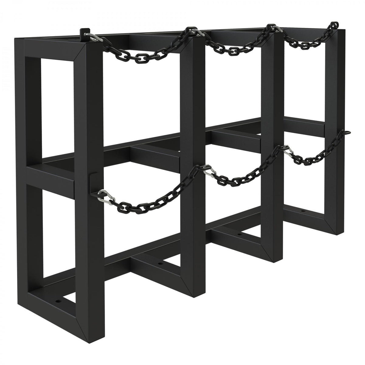 Durham Mfg GCRV-441230-08T Rack, 3 Gas Cylinders, Black - Default Title
