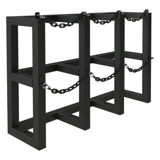Durham Mfg GCRV-441230-08T Rack, 3 Gas Cylinders, Black - Default Title