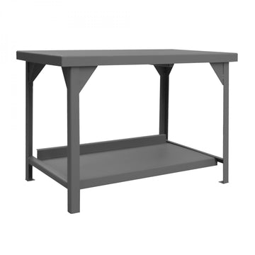 Durham Mfg HDWB Workbench, 34 1/4" High, Gray - 30" x 48"