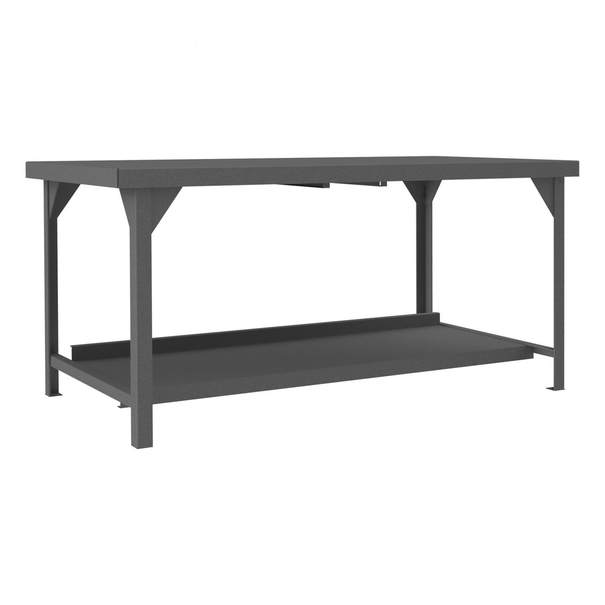 Durham Mfg HDWB Workbench, 34 1/4" High, Gray - 36" x 72"