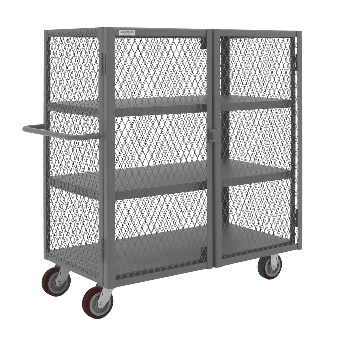 Durham Mfg HTL-2448-DD-3-6PU-95 Cart, 26" Wide, Gray - Default Title