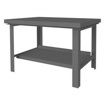 Durham Mfg HWB Workbench, 34" High, Gray - 36" x 48"