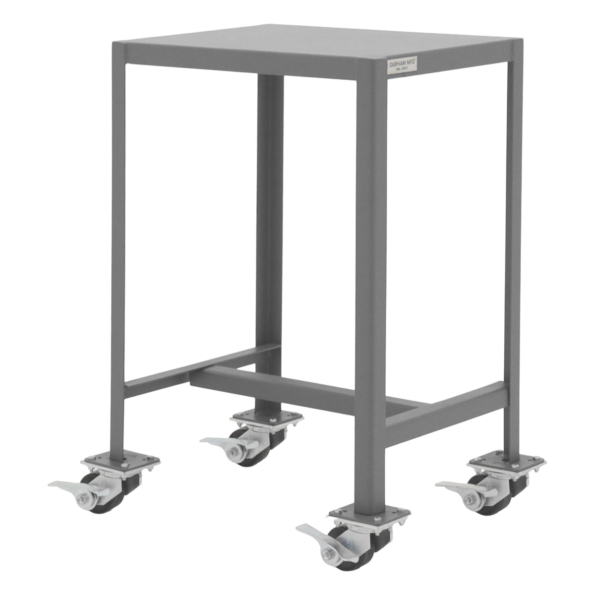 Durham Mfg Machine Table, 36 1/4" High, Gray - 18" x 24"