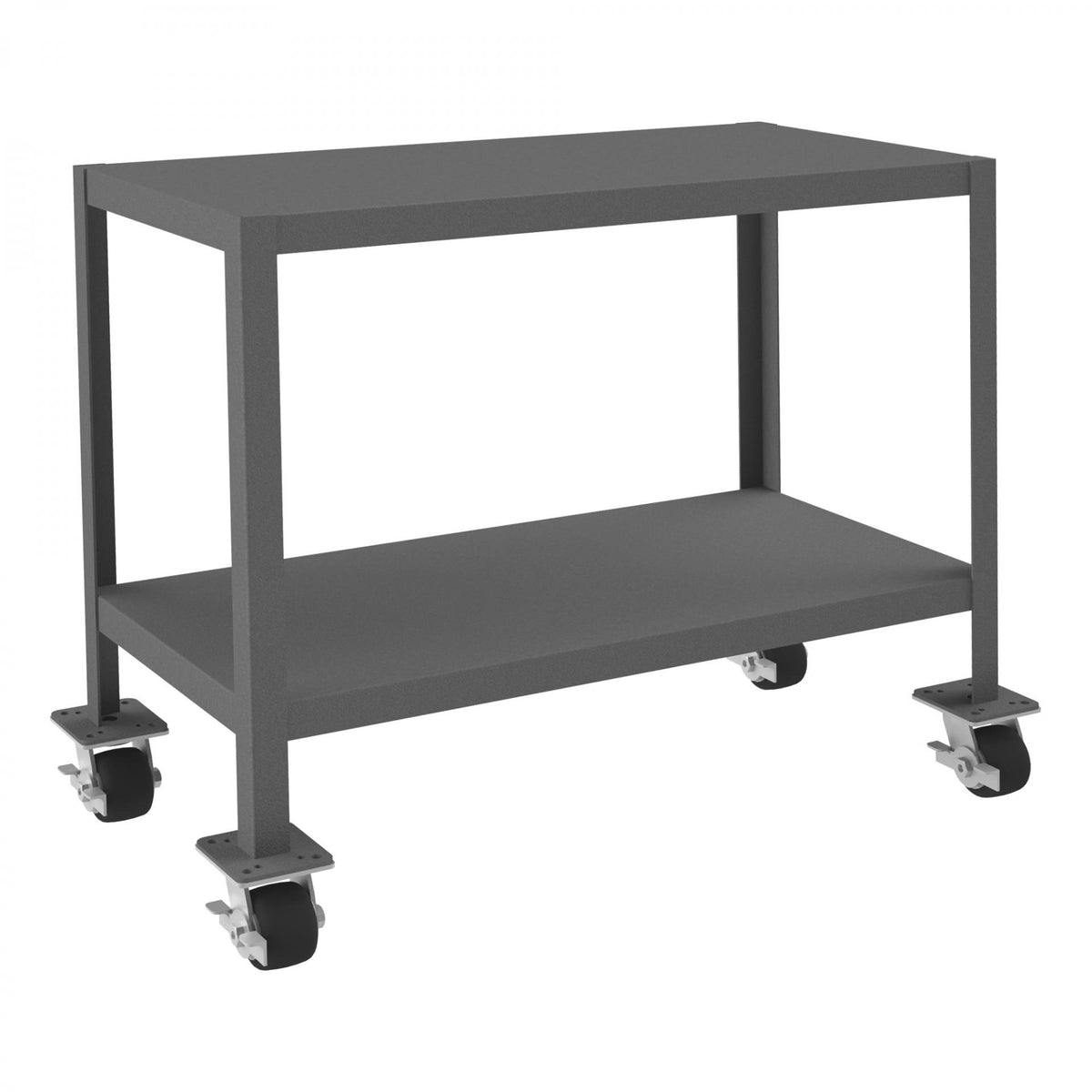 Durham Mfg Machine Table, 30 1/4" High, Gray - 18" x 36"