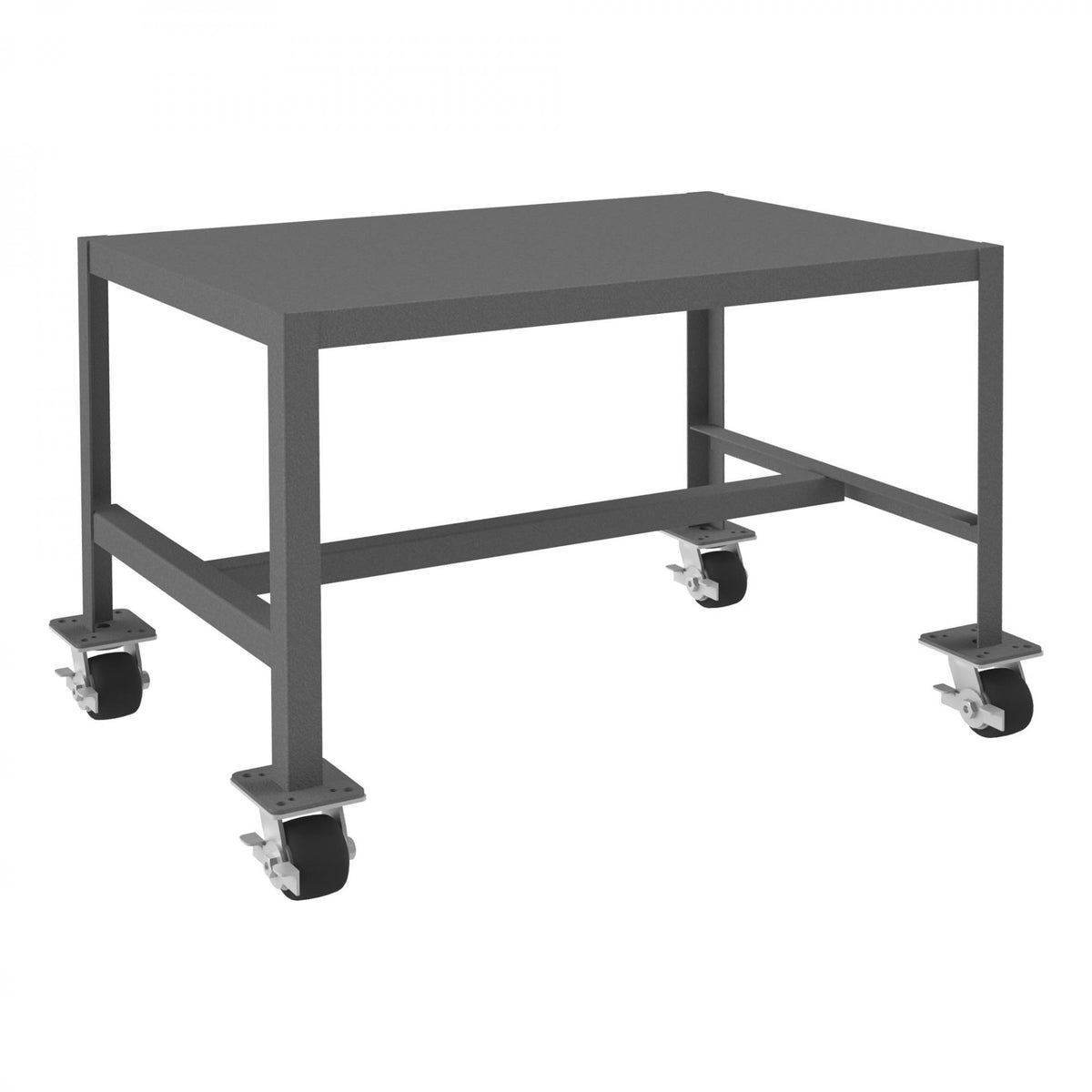 Durham Mfg Machine Table, 24 1/4" High, Gray - 24" x 36"