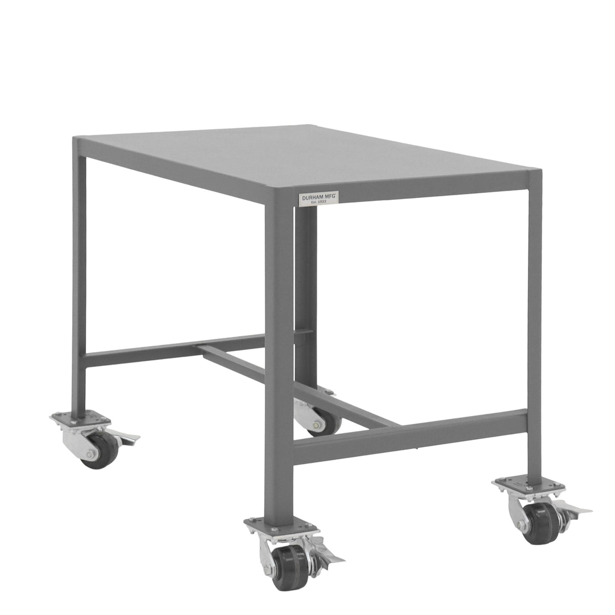 Durham Mfg Machine Table, 30 1/4" High, Gray - 24" x 36"