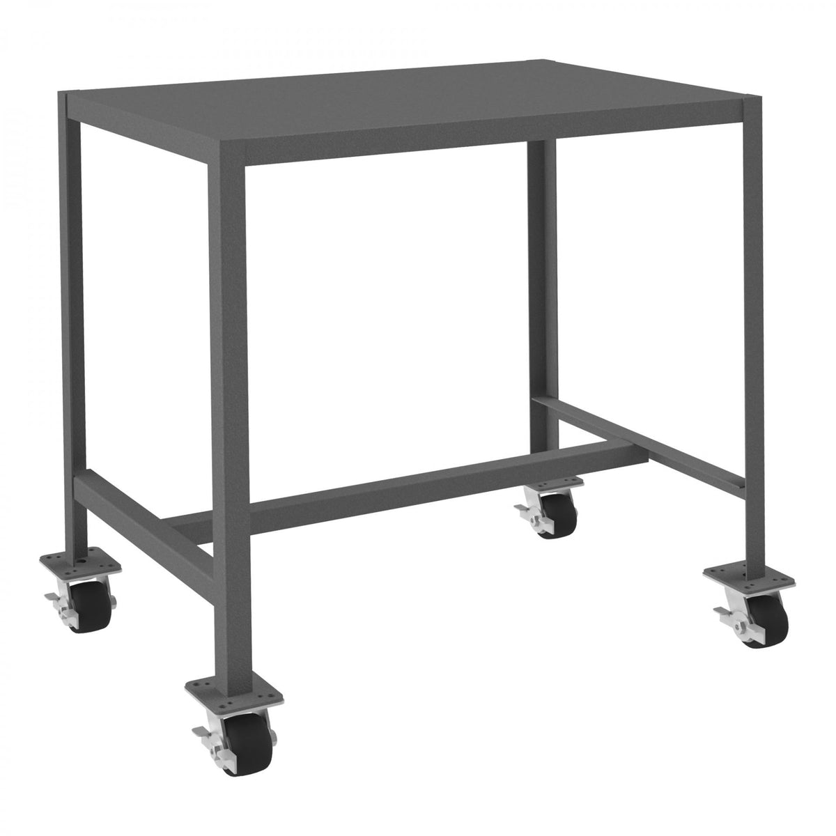 Durham Mfg Machine Table, 36 1/4" High, Gray - 24" x 36"