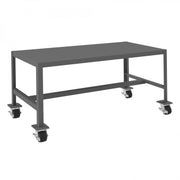 Durham Mfg Machine Table, 24 1/4" High, Gray - 24" x 48"
