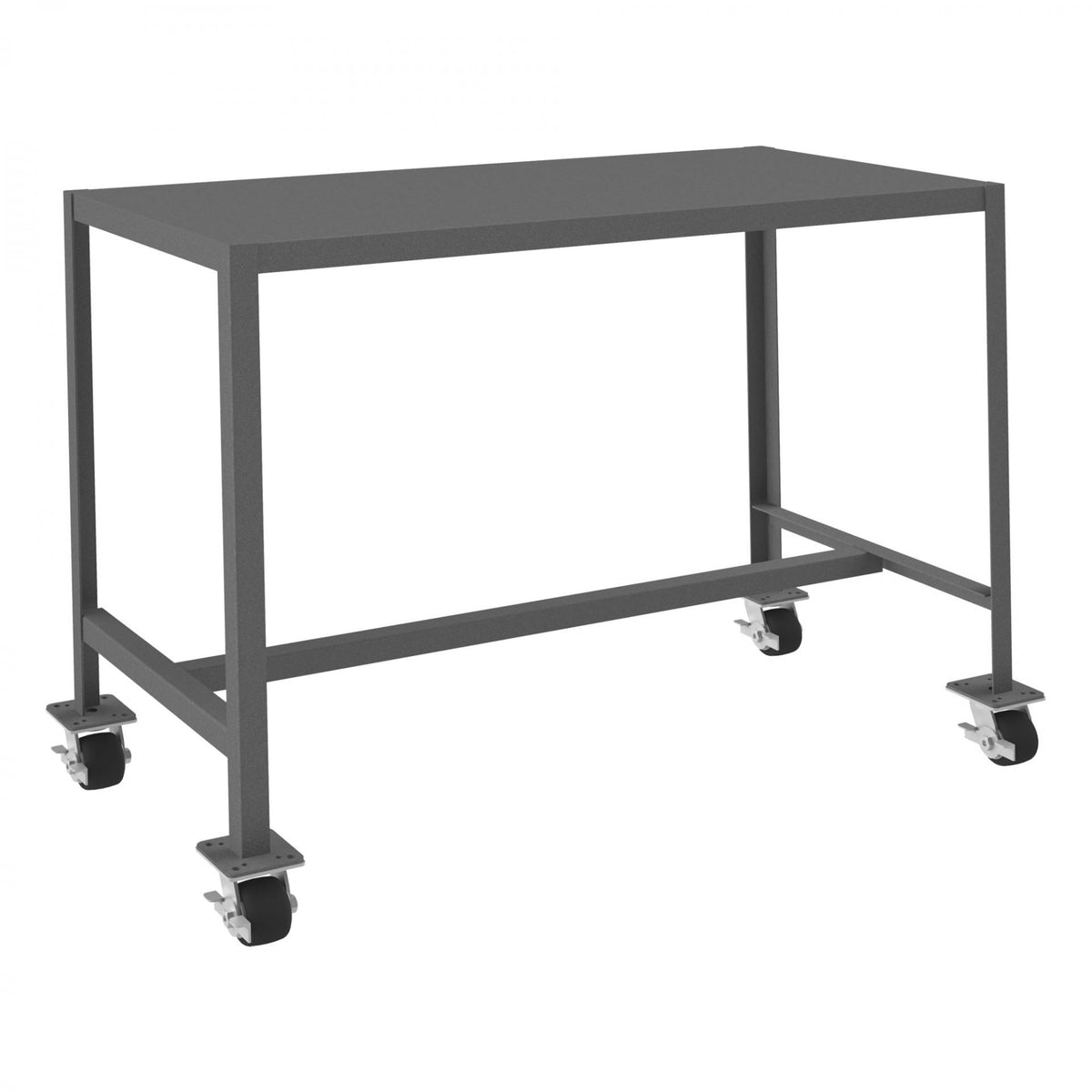 Durham Mfg Machine Table, 36 1/4" High, Gray - 24" x 48"