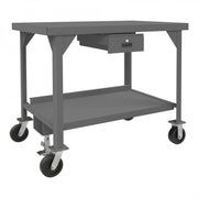Durham Mfg HDWBMFL Workbench, 41 11/16" High, Gray - 30" x 48"