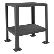 Durham Mfg Metal Shelf Machine Table, 30" High, Gray - 26 3/8" x 20 3/8"
