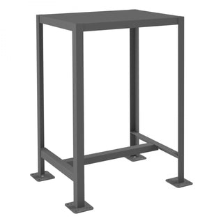 Durham Mfg Machine Table, 36 3/16" High, Gray - 18" x 24"