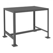 Durham Mfg Machine Table, 30 3/16" High, Gray - 24" x 36"