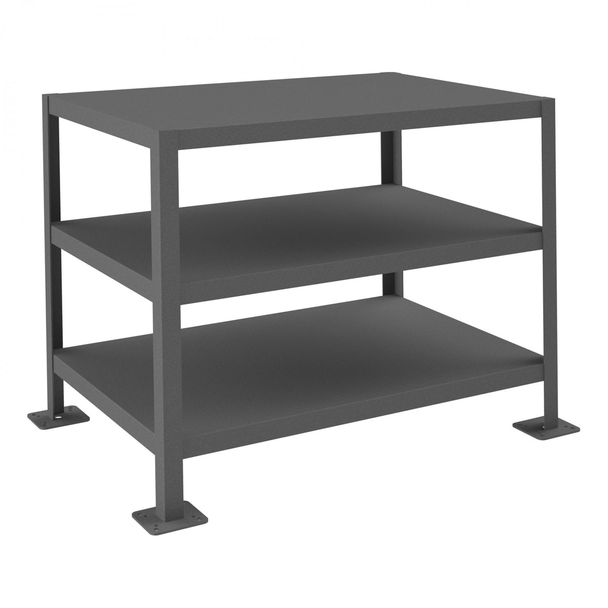 Durham Mfg Machine Table, 39 1/4" Wide, Gray - 24" x 36"