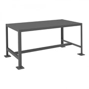 Durham Mfg Machine Table, 24 3/16" High, Gray - 24" x 48"