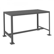 Durham Mfg Machine Table, 30 3/16" High, Gray - 24" x 48"