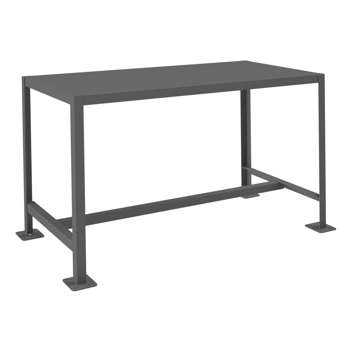 Durham Mfg Machine Table, 30 3/16" High, Gray - 24" x 48"