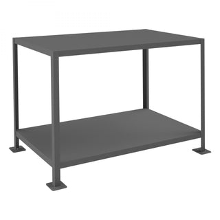 Durham Mfg Shelf Machine Table, 51 1/4" Wide, Gray - 36" 48"
