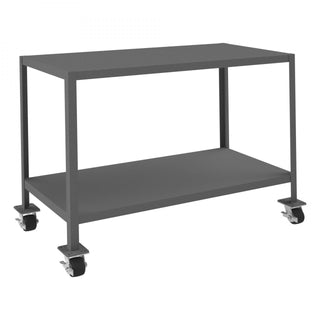 Durham Mfg Machine Table, 36 1/4" High, Gray - 51 1/4" x 26 3/4"