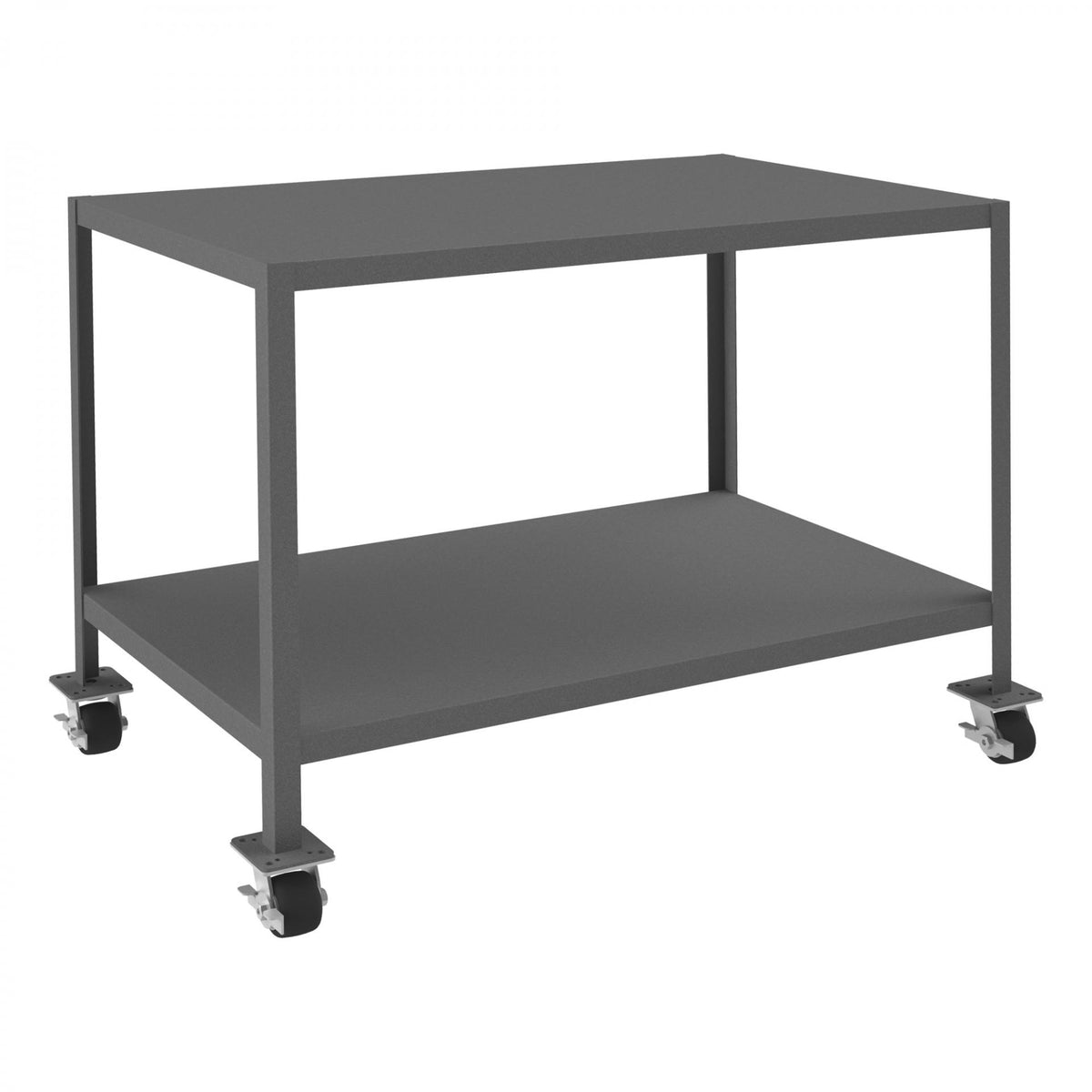 Durham Mfg Machine Table, 36 1/4" High, Gray - 51 1/4" x 32 3/4"