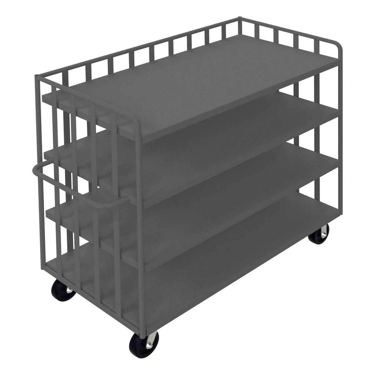 Durham Mfg OPT-6030 Truck, 68 1/8" Wide, Gray - 4 Shelves