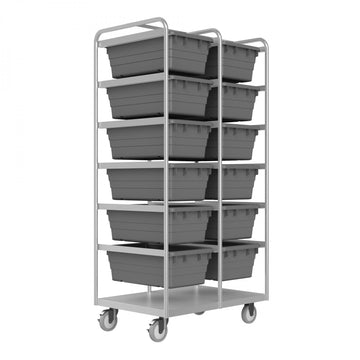 Durham Mfg STBR-303672-12-5PU Bin Cart, 36 3/4" Wide, Gray - Default Title