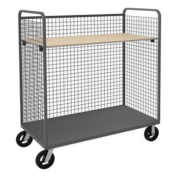 Durham Mfg W3ST Cart, 30" Wide, Gray - 48"