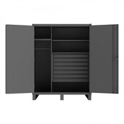 Durham Mfg HDWCP246078-7M95 Wardrobe Cabinet, 60" Wide, Gray - Default Title