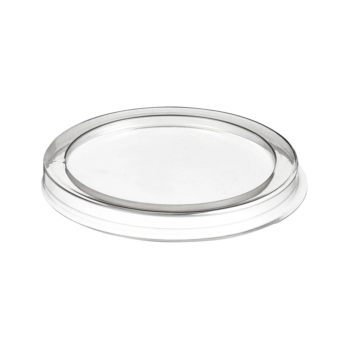 Solia Plastic Lid, 1/16" High, Clear - 8 oz.