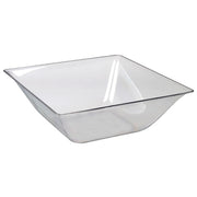 Solia Fluid Polystyrene Plastic Bowl, Clear - 47.3 oz.