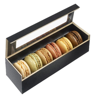 Solia PP10130c Wooden Case, 2 1/4" x 7 1/4", Black, 25/Case - Default Title